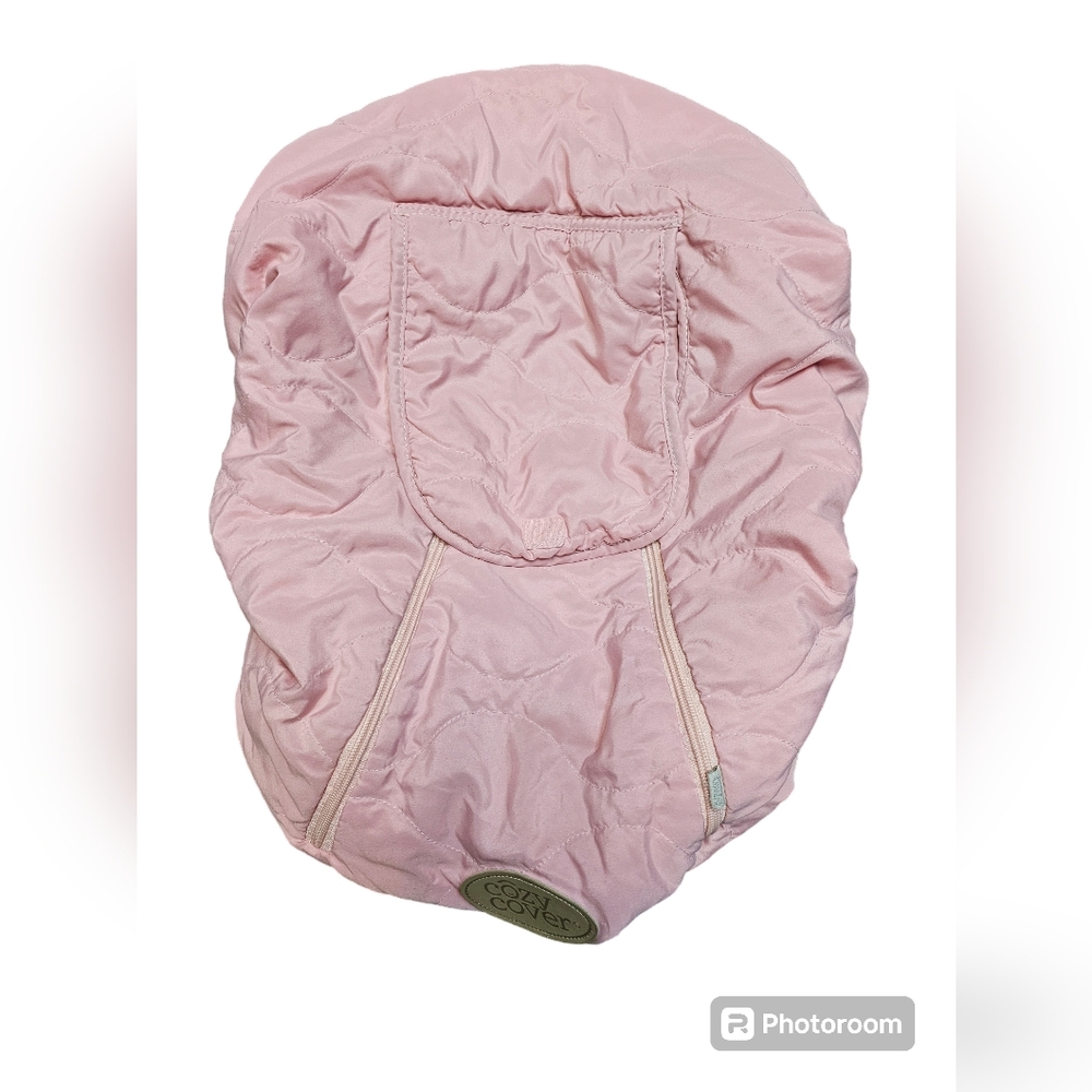 Pink car seat cozy cover